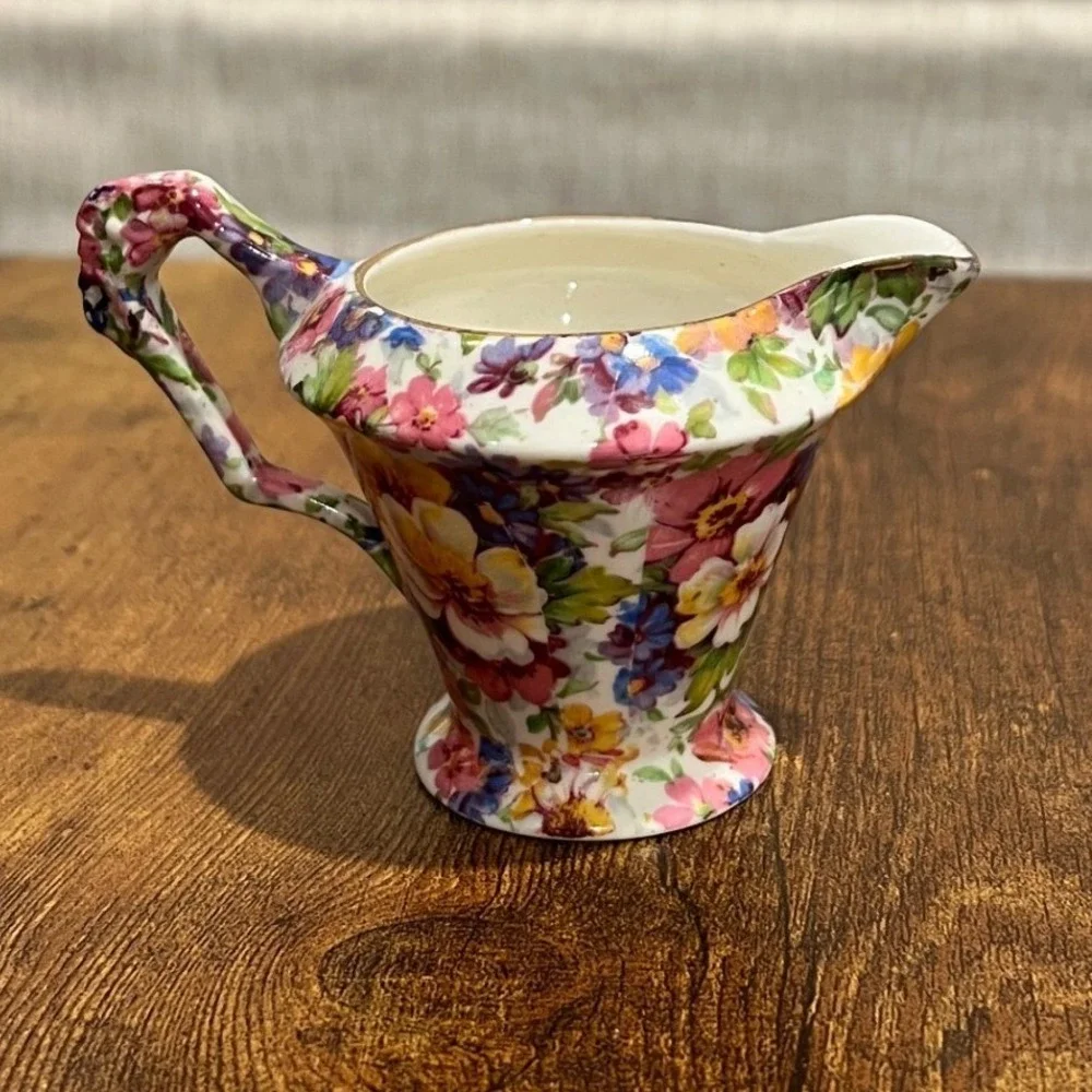 Royal Crown Pasadena Melody Chintz Creamer‎ Floral Tea Party Cottagecore Vintage